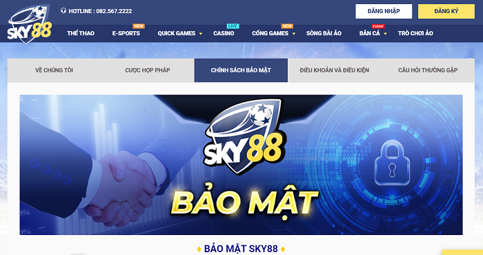 Sky88 đảm bảo thông tin người chơi được bảo mật tốt đa