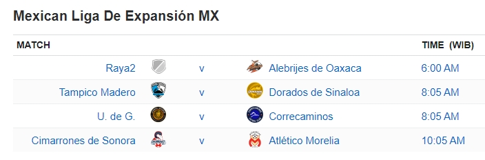 Mexican Liga De Expansión MX